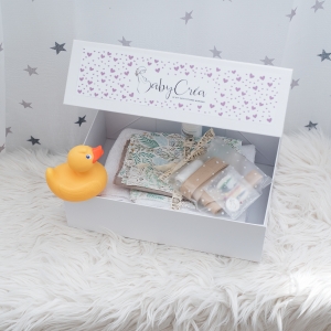 La Box de Gabin BabyCréa - kit couture naissance avec cape de bain et paniers en tissu